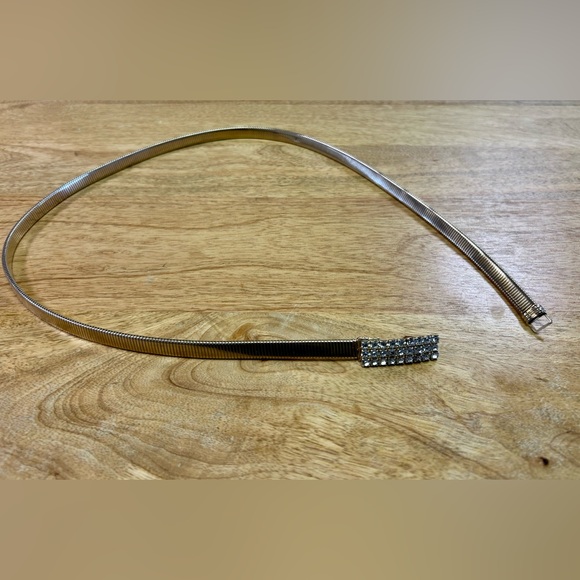 Vintage Gold Rhinestone Belt - Picture 2 of 3